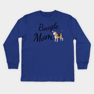 Beagle Mom Kids Long Sleeve T-Shirt